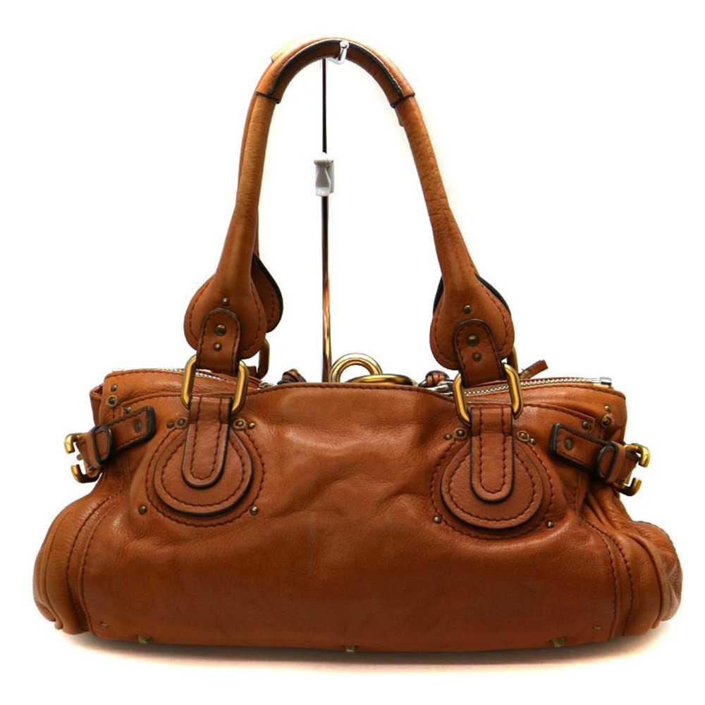 Chloe Leather Paddington Handbag Brown
